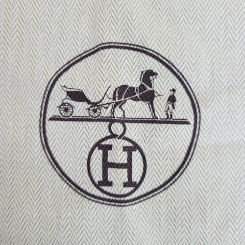 HERMES　エルメス　保存袋　大判　巾着袋　収納袋　①