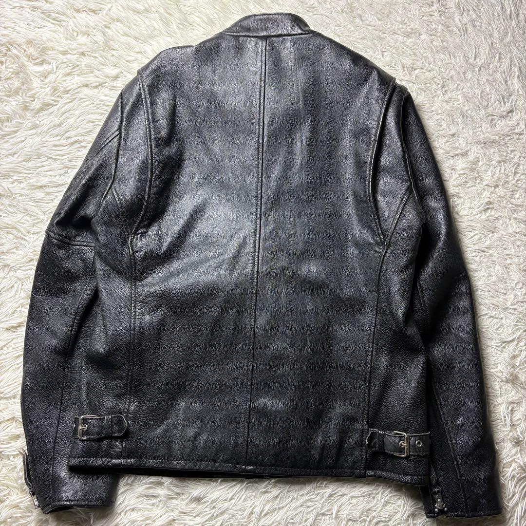 【極美品】Schott シングルライダースジャケット ゴートレザー L