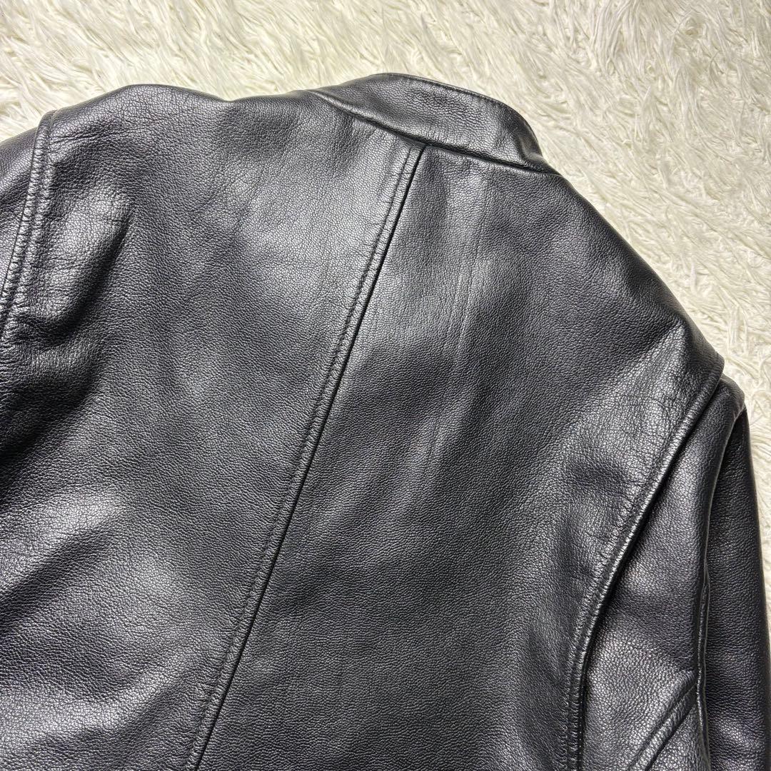 【極美品】Schott シングルライダースジャケット ゴートレザー L