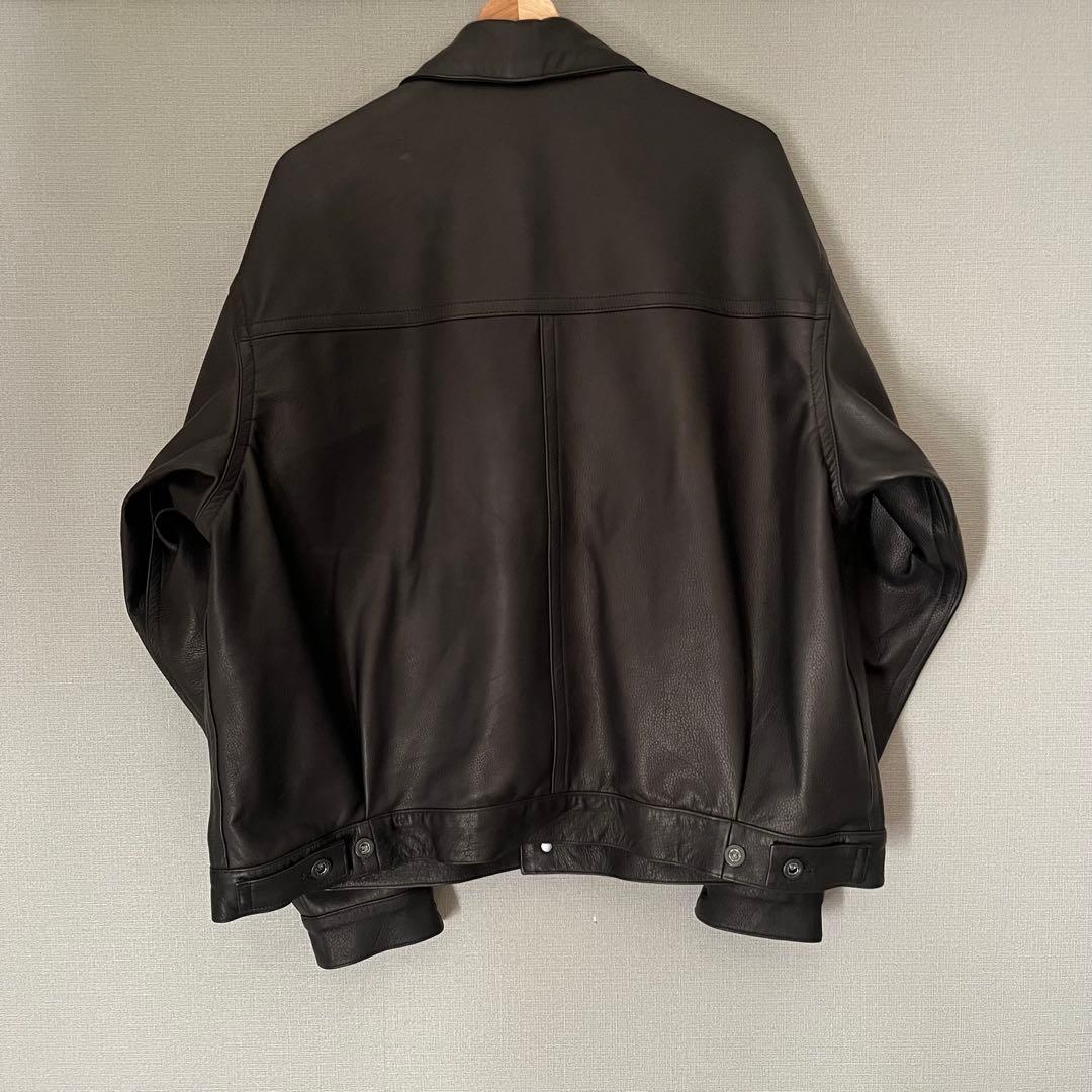 A LEATHER TRUCKER JACKET レザー ジャケット ovy