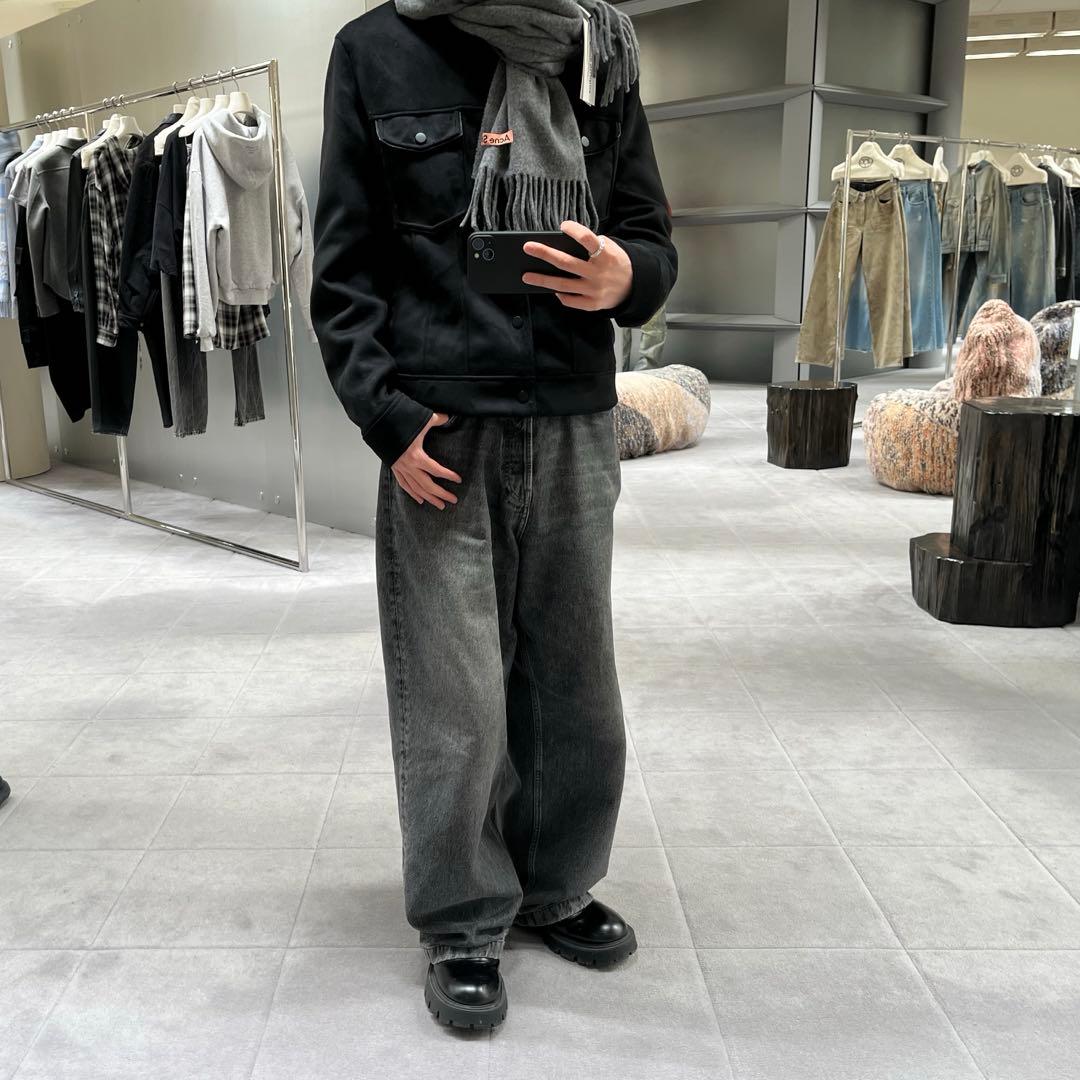 ZARA スウェードジャケット　サイズs ブラック