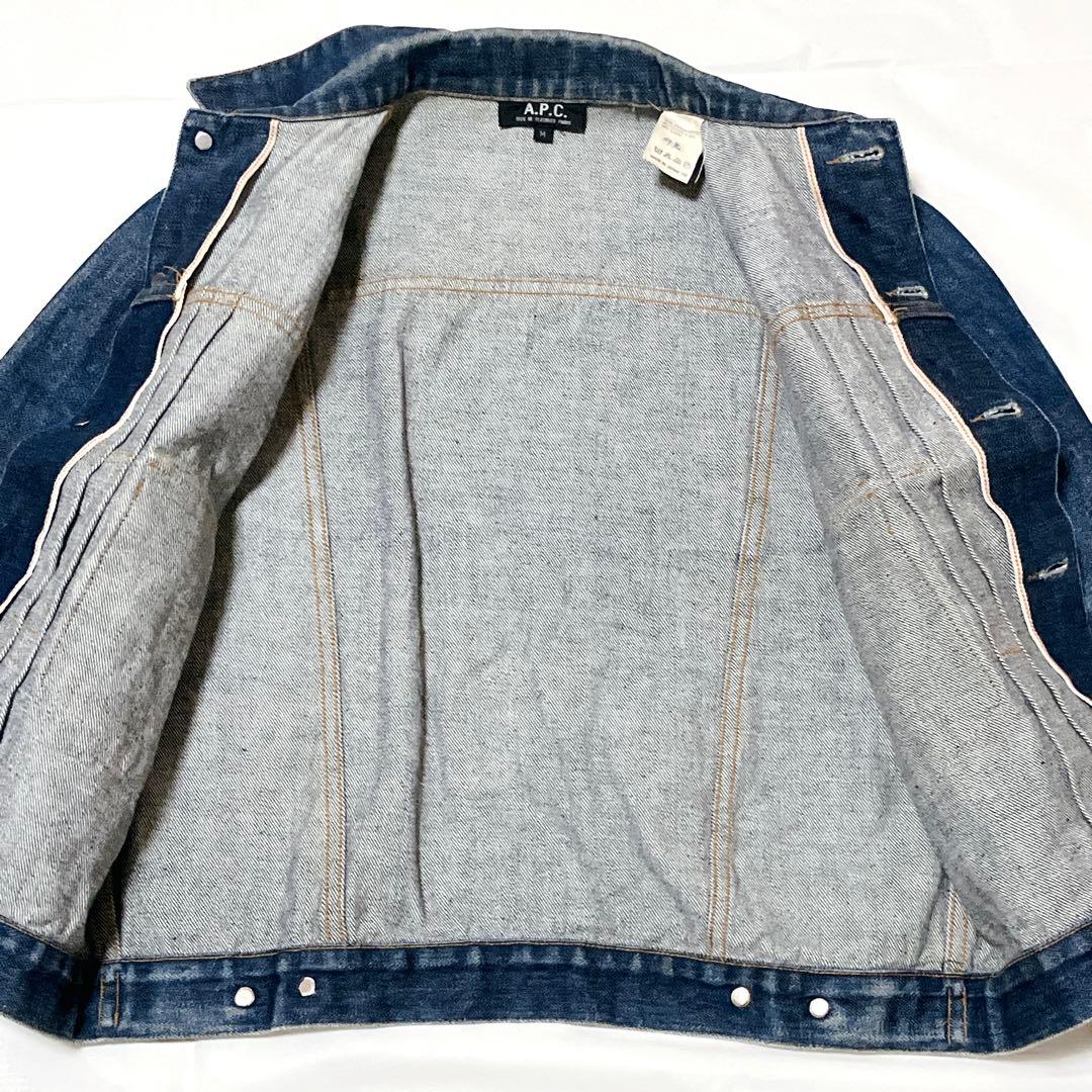 A.P.C 90s ヴィンテージ　2nd赤耳 デニムジャケット　日本製　蜂の巣
