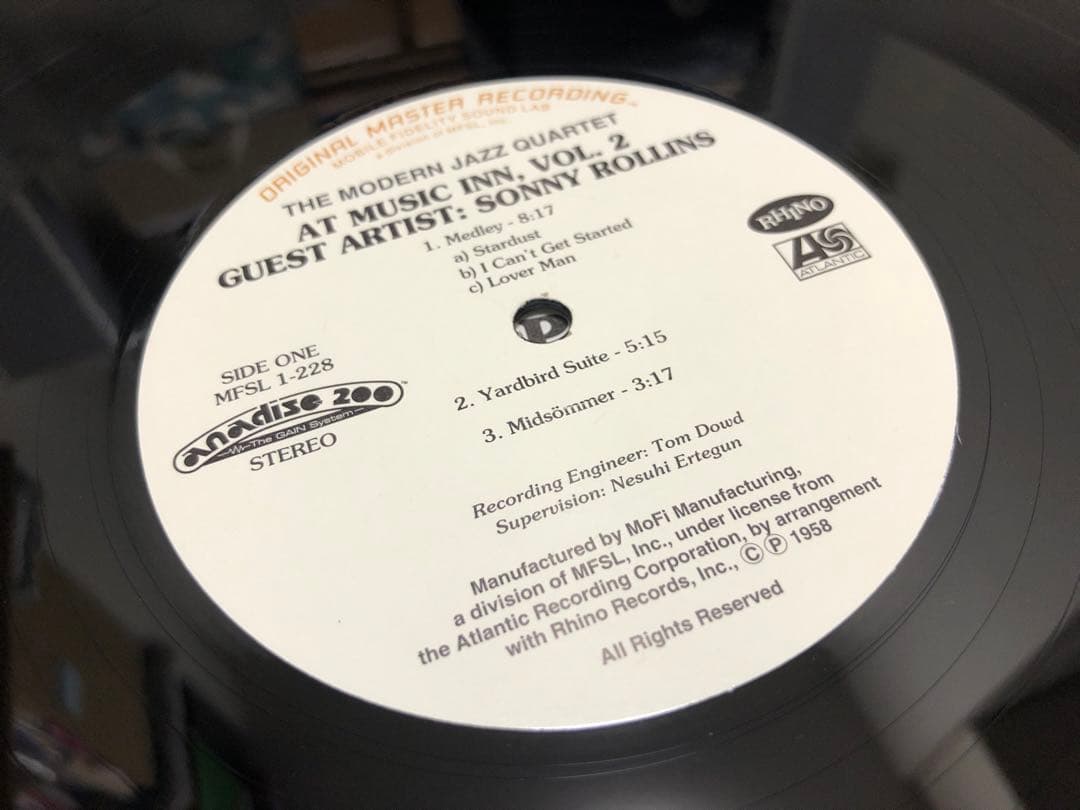 MFSL MJQ At Music Inn Volume 2 高音質 LP 廃盤