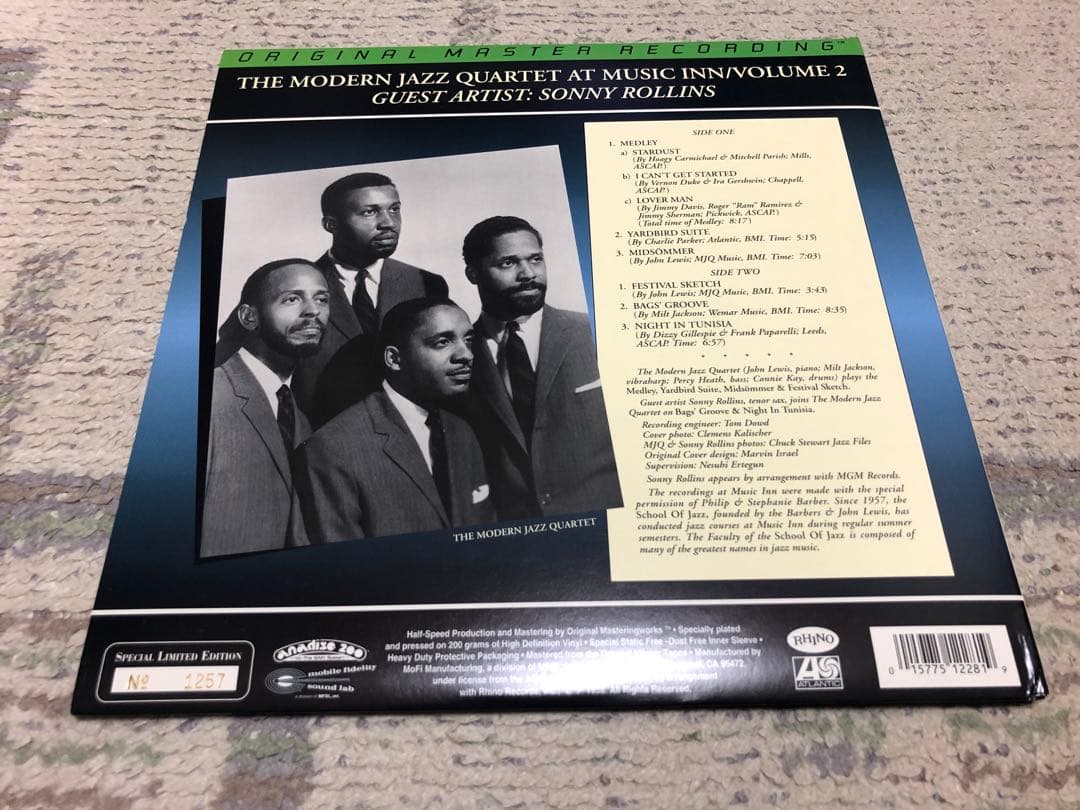 MFSL MJQ At Music Inn Volume 2 高音質 LP 廃盤