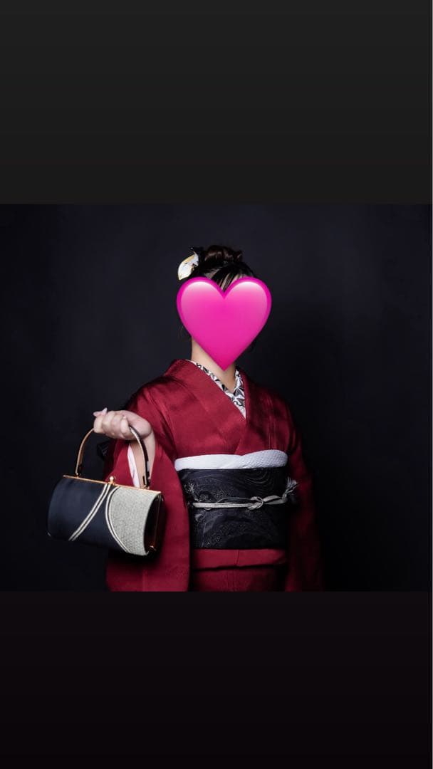 SOUBIEN 創美苑 和装用バッグと草履セット 黒と金