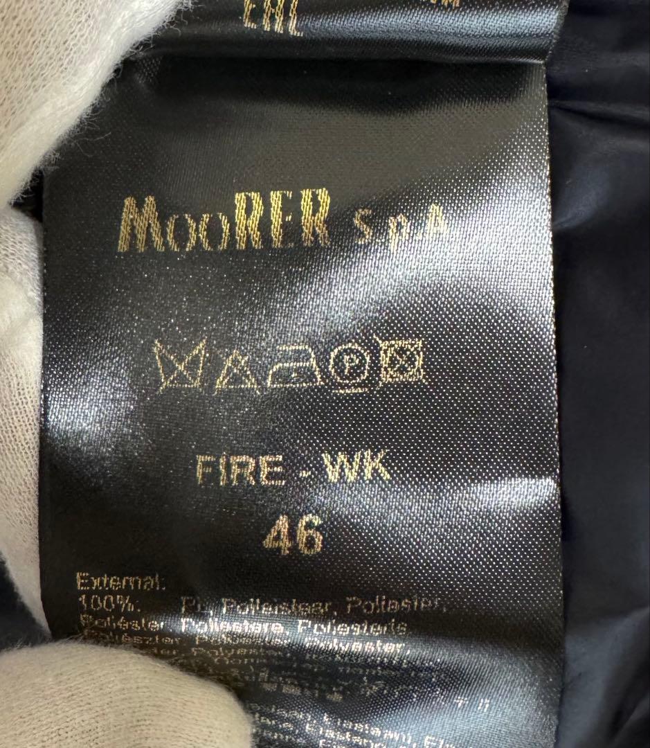 【美品】MOORER FIRE-WK ムーレー ダウンベスト 46