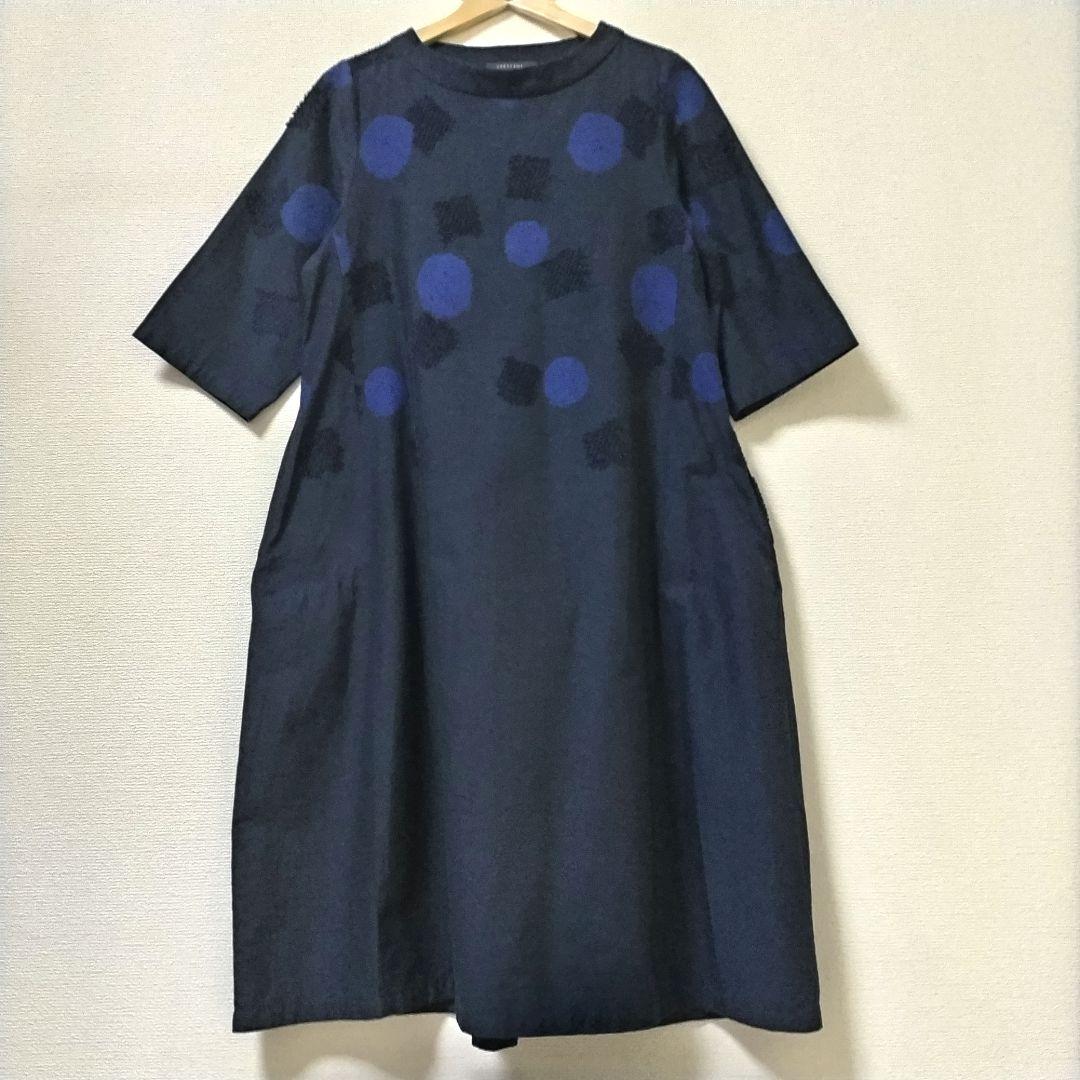 CRESCENT　ロングワンピース　ジャガード