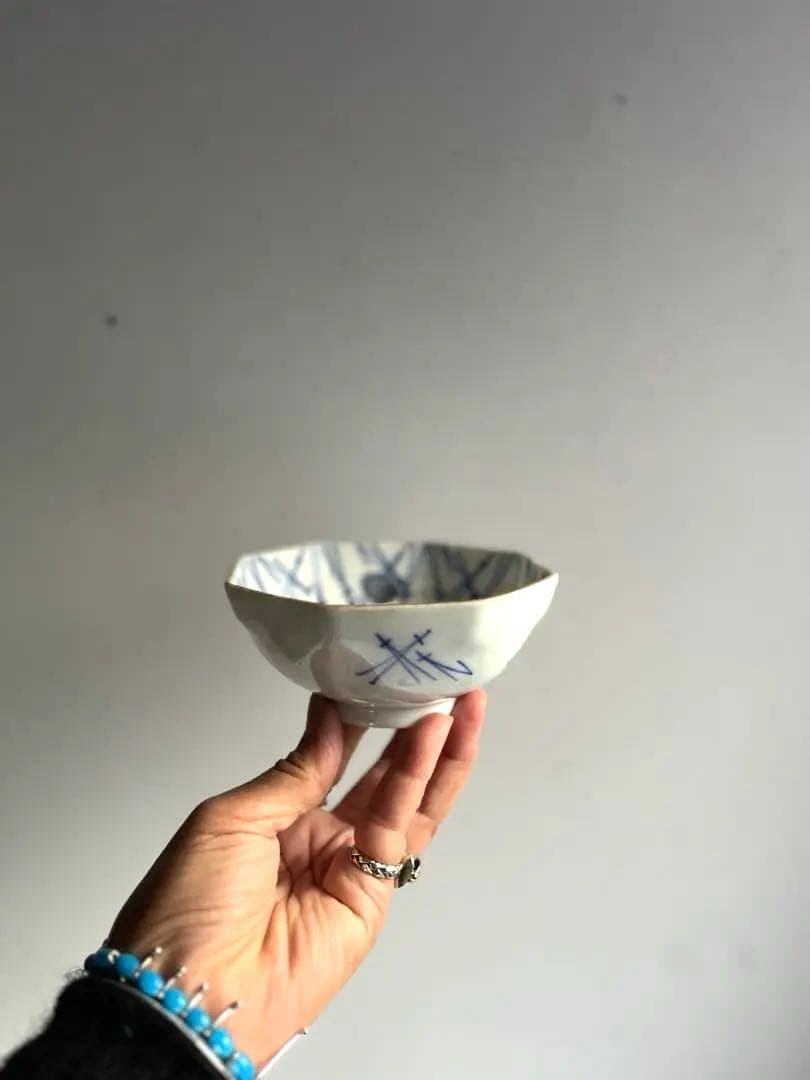 【samasama様リクエスト】172 骨董 古伊万里 松葉に寿紋向付 3点