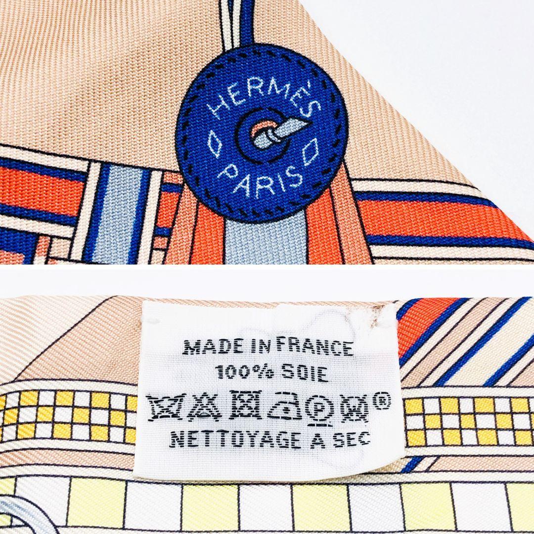 エルメス HERMES ツイリー 馬勒とチャーム スカーフ タグあり