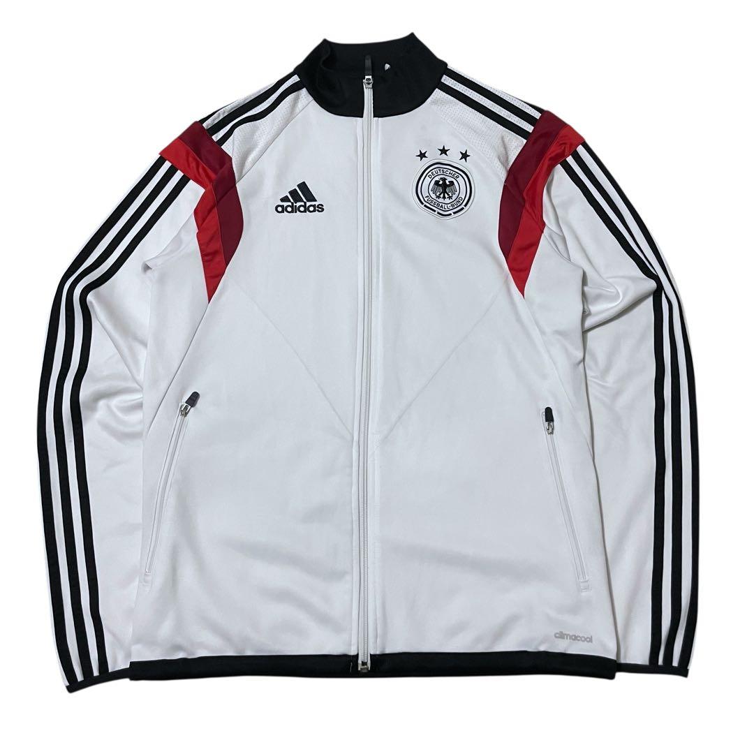 adidasドイツ代表ジャージM白黒赤トラックジャケット2014モデルy2k