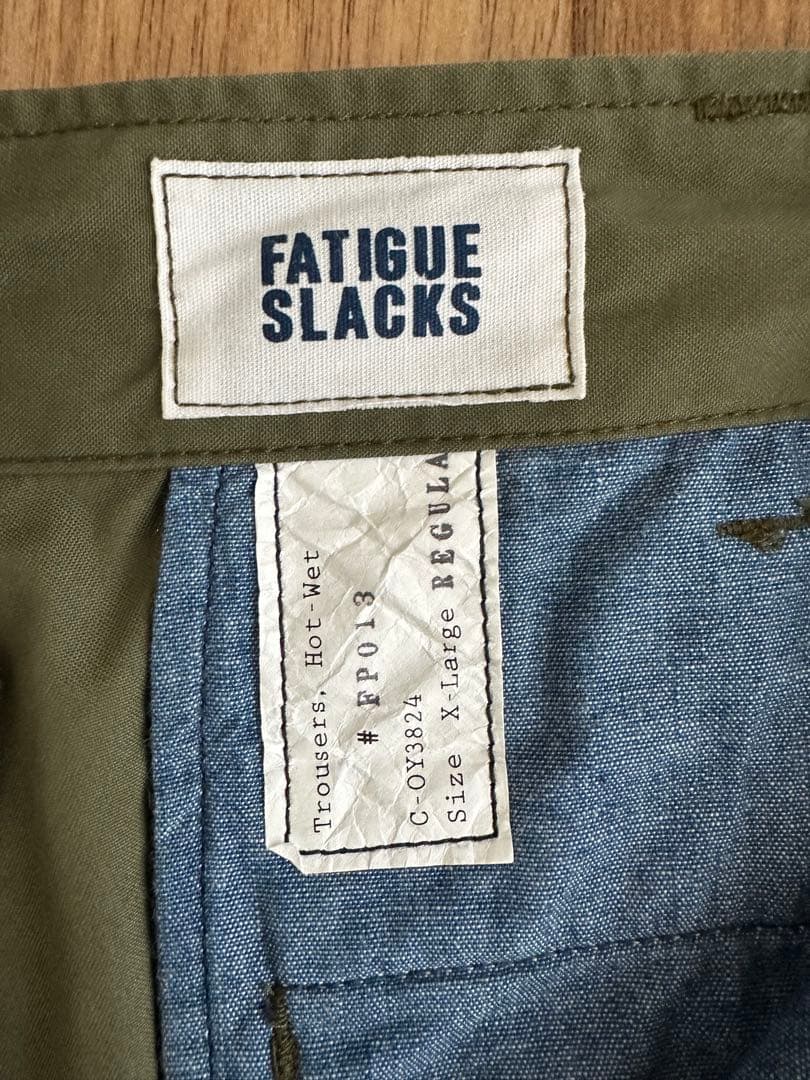 CORONAコロナ FATIGUE SLACKS カーゴパンツ オリーブグリーン