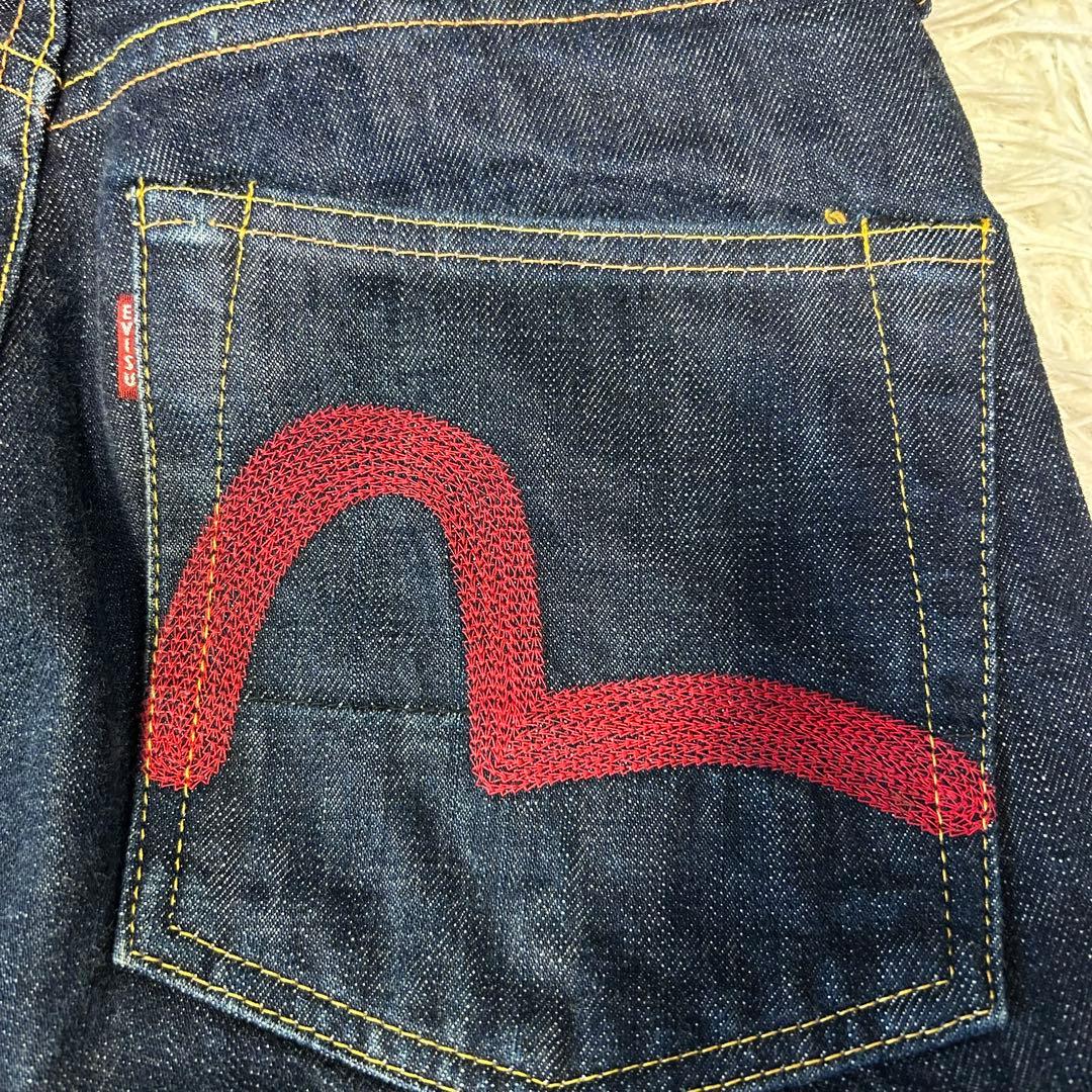EVISUエビス No.2 Lot 2000 デニムパンツ カモメ　刺繍　濃紺