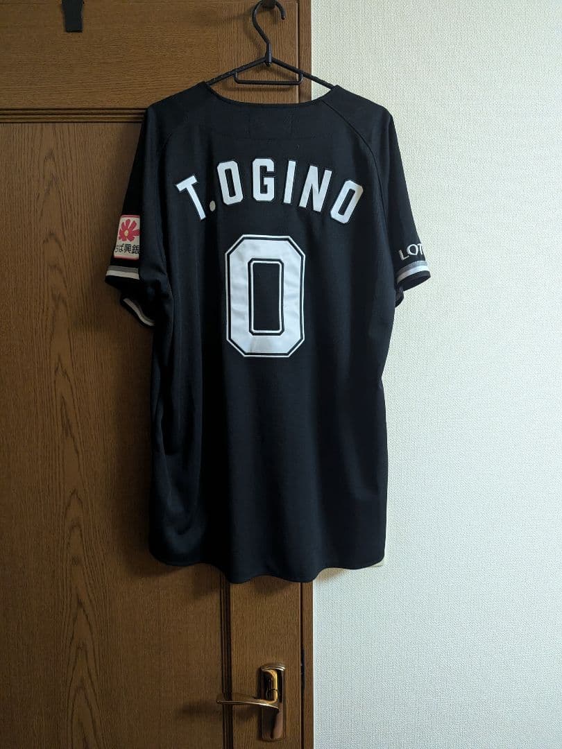 千葉ロッテマリーンズ #0 荻野選手ビジターユニフォーム サイズL