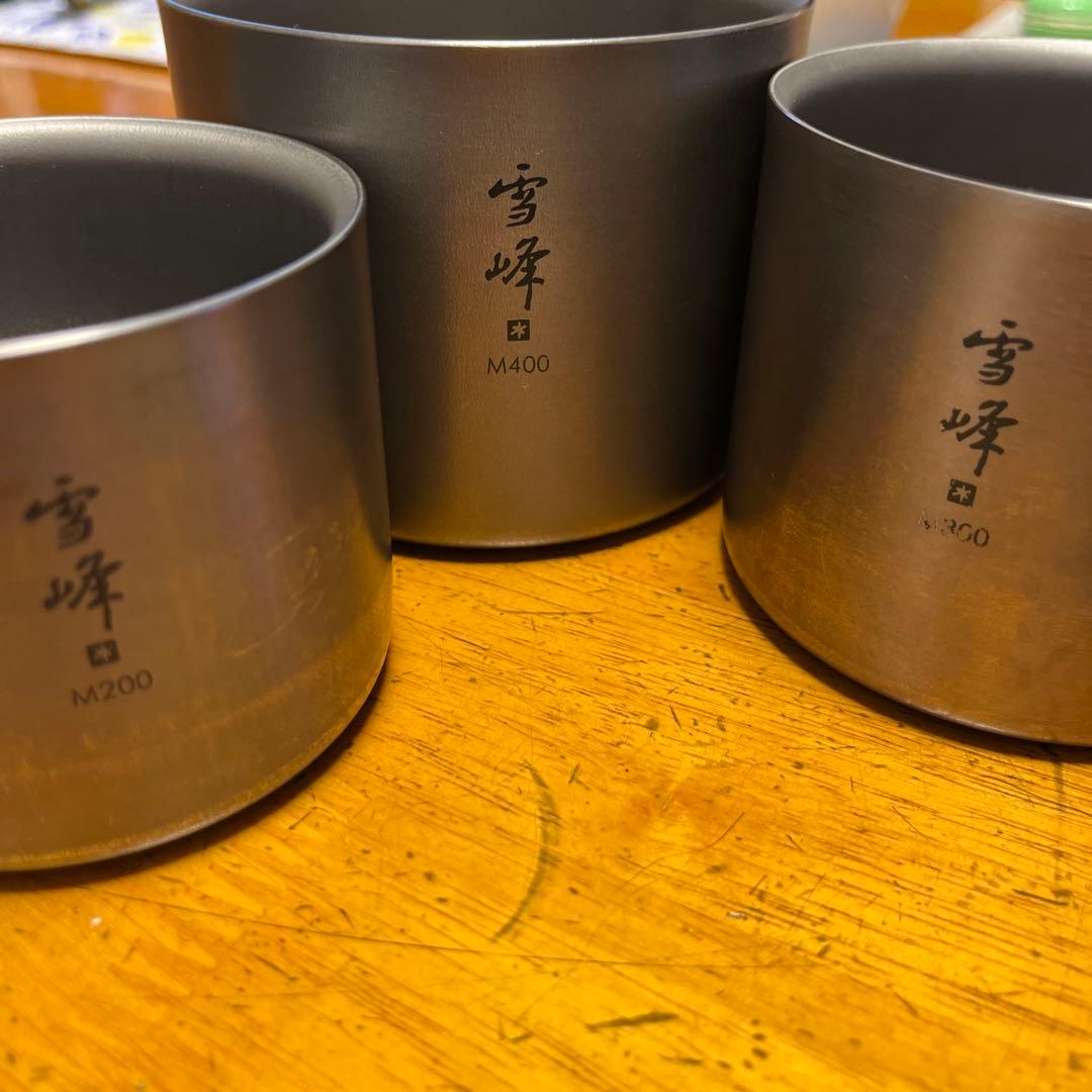  peak 雪峰　スタッキングマグ　M 3個セット　スノーピーク