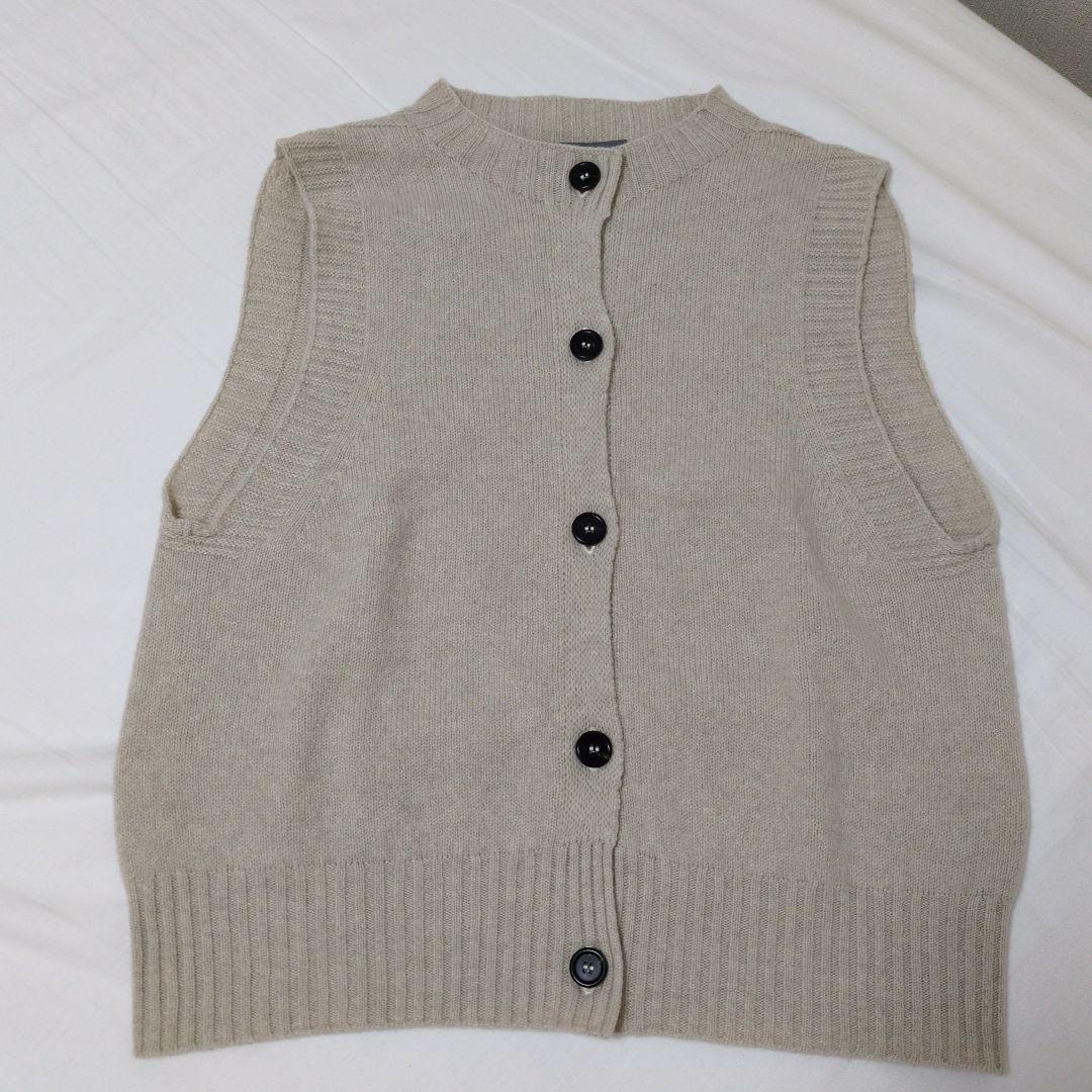 【25AW】マーガレットハウエル 毛、カシミヤ ベスト 2