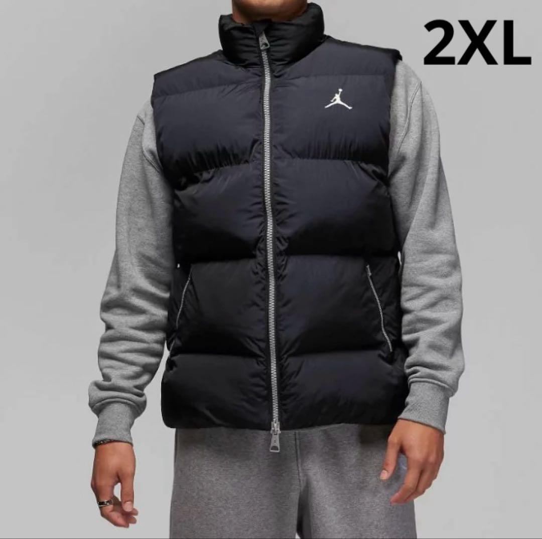 ナイキ　ジョーダン　エッセンシャル　パデッド　ダウンベスト　2XL 黒　ブラック