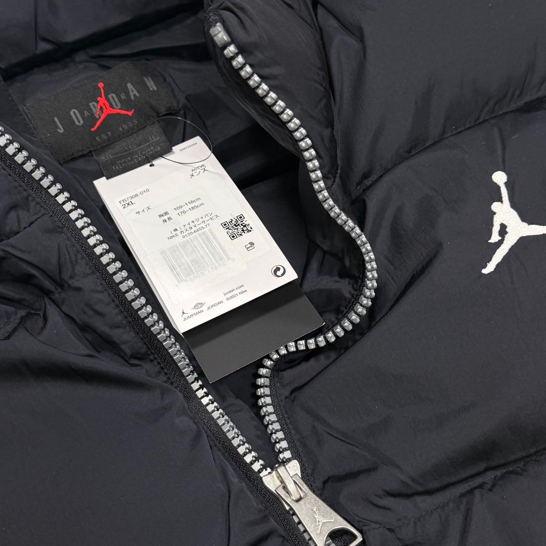 ナイキ　ジョーダン　エッセンシャル　パデッド　ダウンベスト　2XL 黒　ブラック