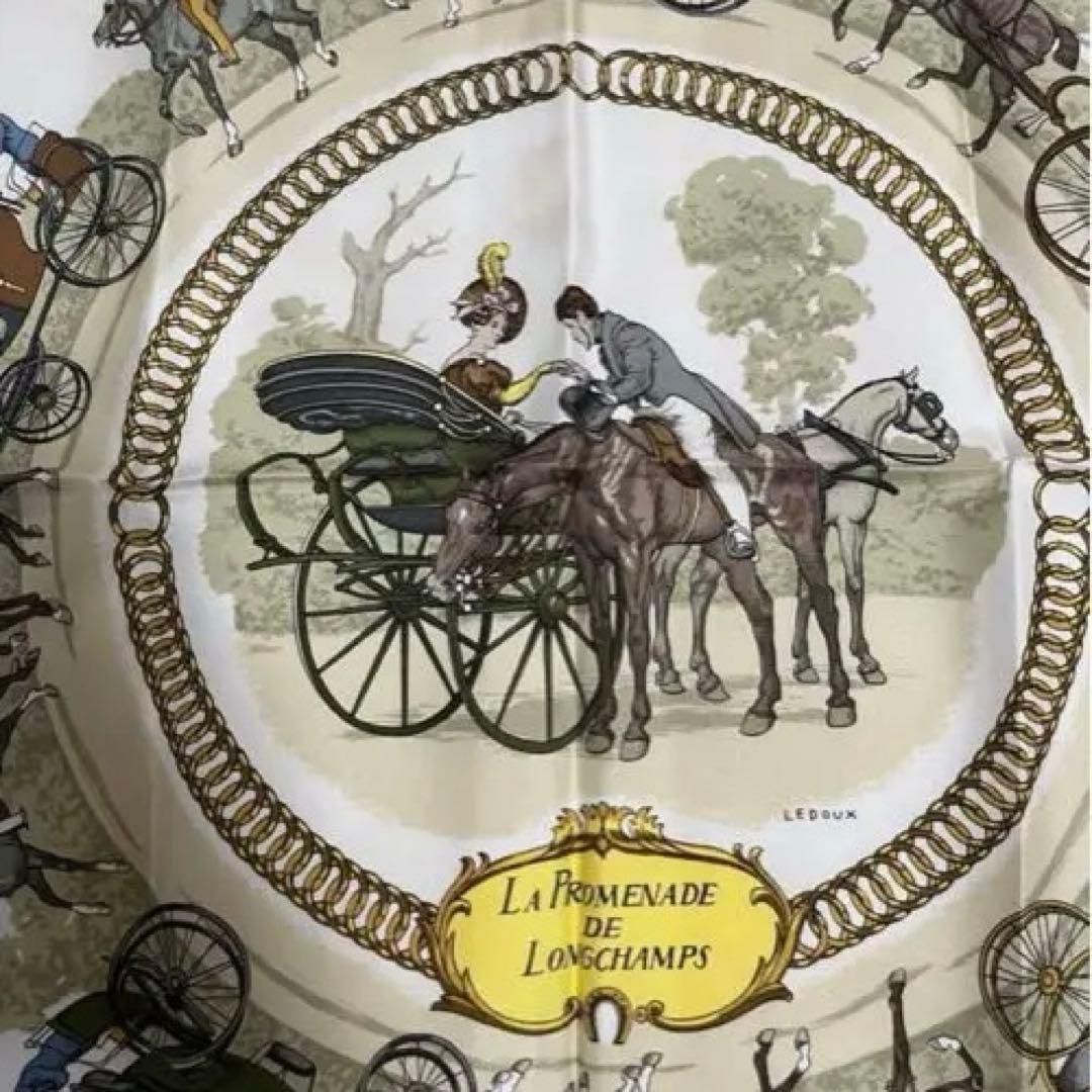 エルメス カレ90 スカーフLa Promenade de Longchamps