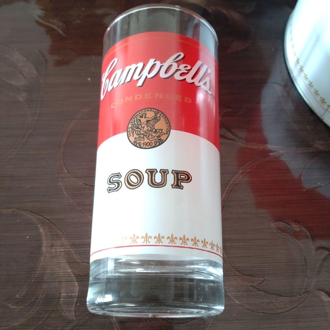 Campbell's コンデンススープ缶グラス4個セットアメリカン雑貨新品未使用