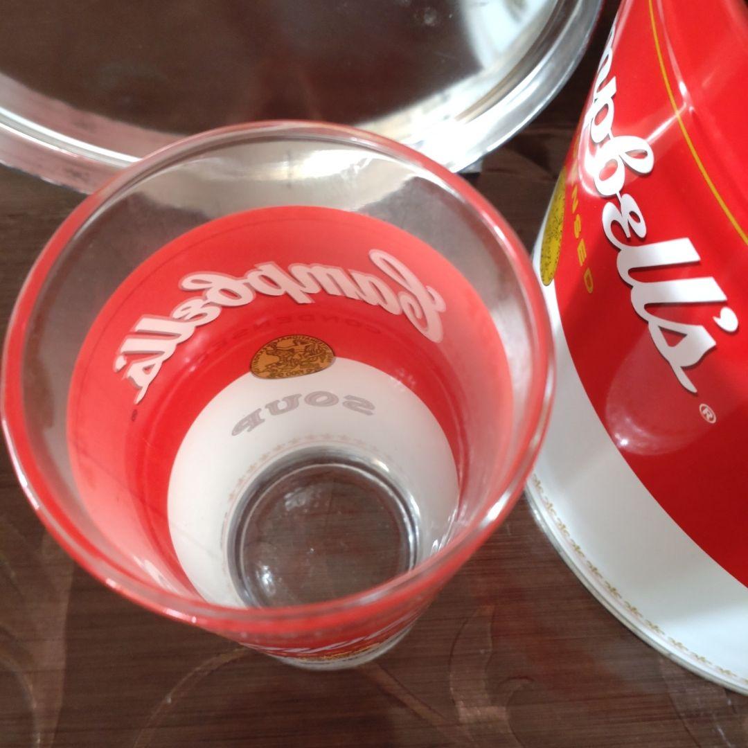 Campbell's コンデンススープ缶グラス4個セットアメリカン雑貨新品未使用