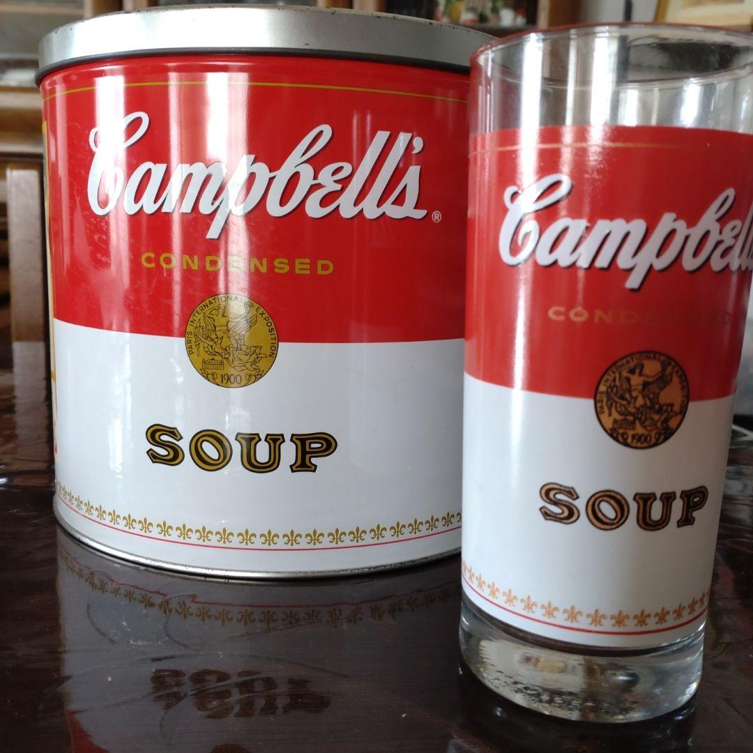 Campbell's コンデンススープ缶グラス4個セットアメリカン雑貨新品未使用