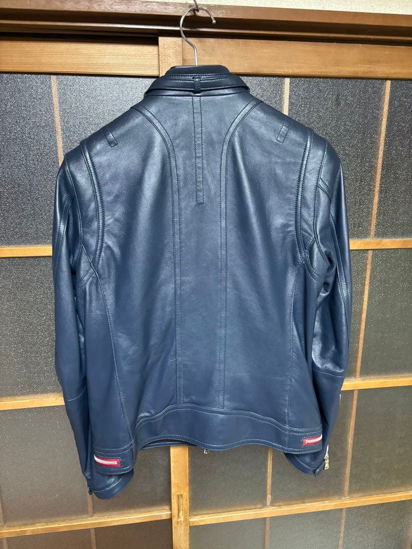 LOVELESS ネイビー シングルライダースジャケット M