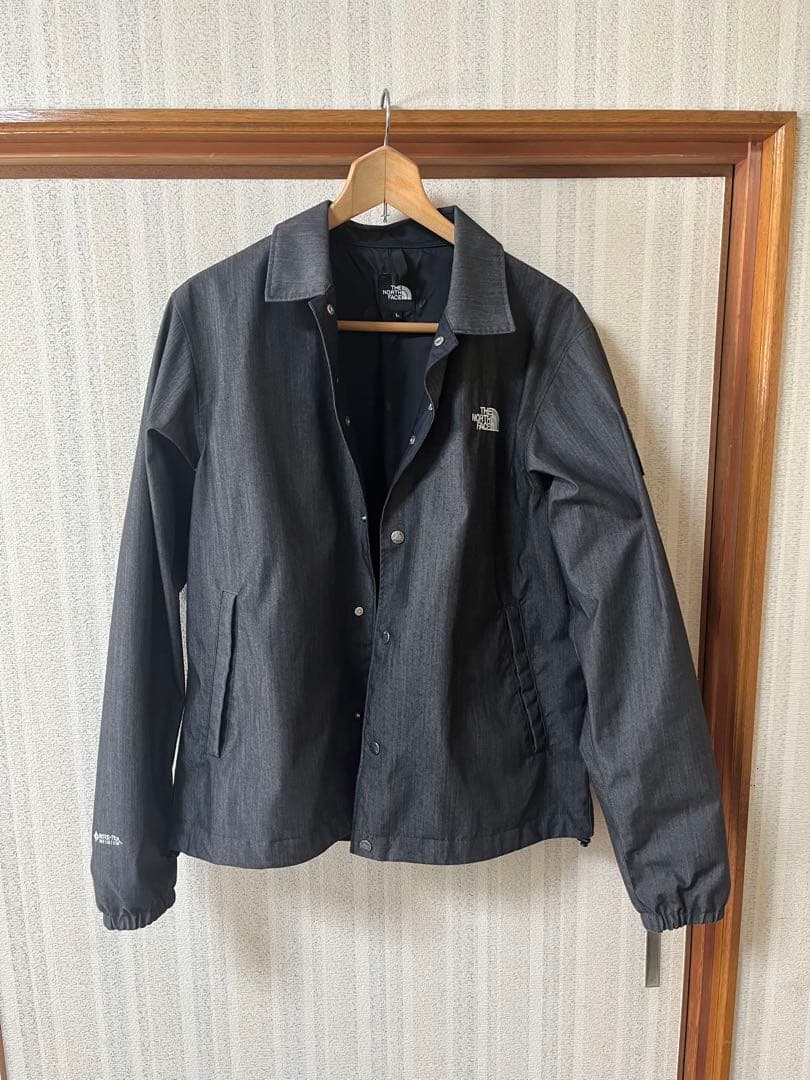 ノースフェイス　デニム コーチジャケット　ゴアテックス　ブラックデニム