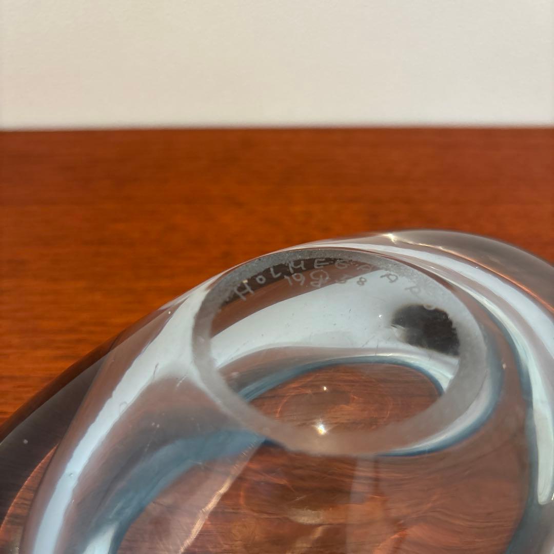 北欧ヴィンテージ　ホルムガード　ガラス小物入れc デンマーク