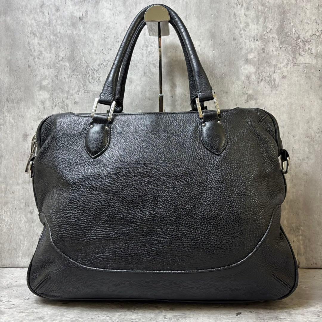 pelle morbida ペッレモルビダ レザー　黒　2way バッグ