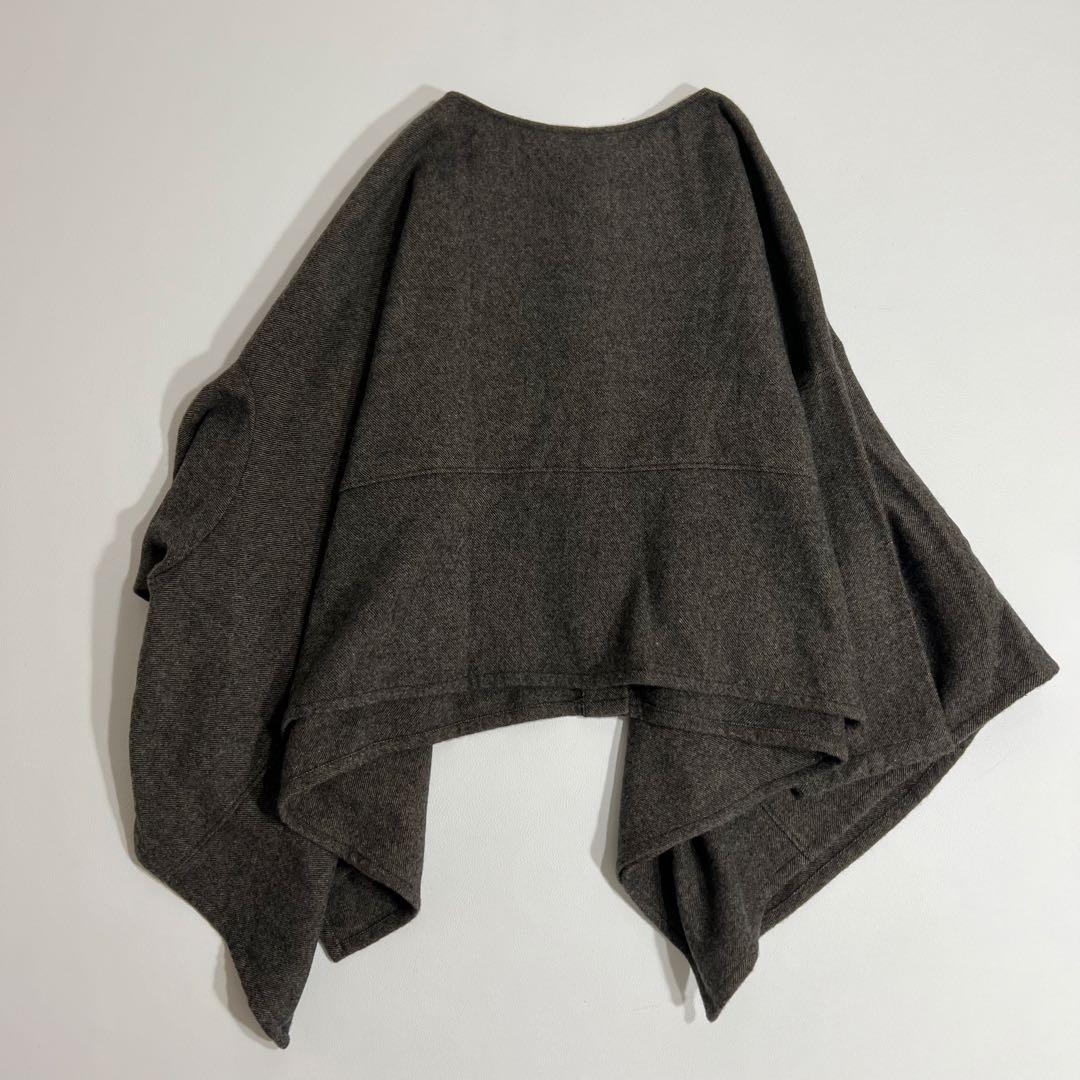 良品　nest Robe ネストローブ　ワイドウールブラウス　ブラウン系　F