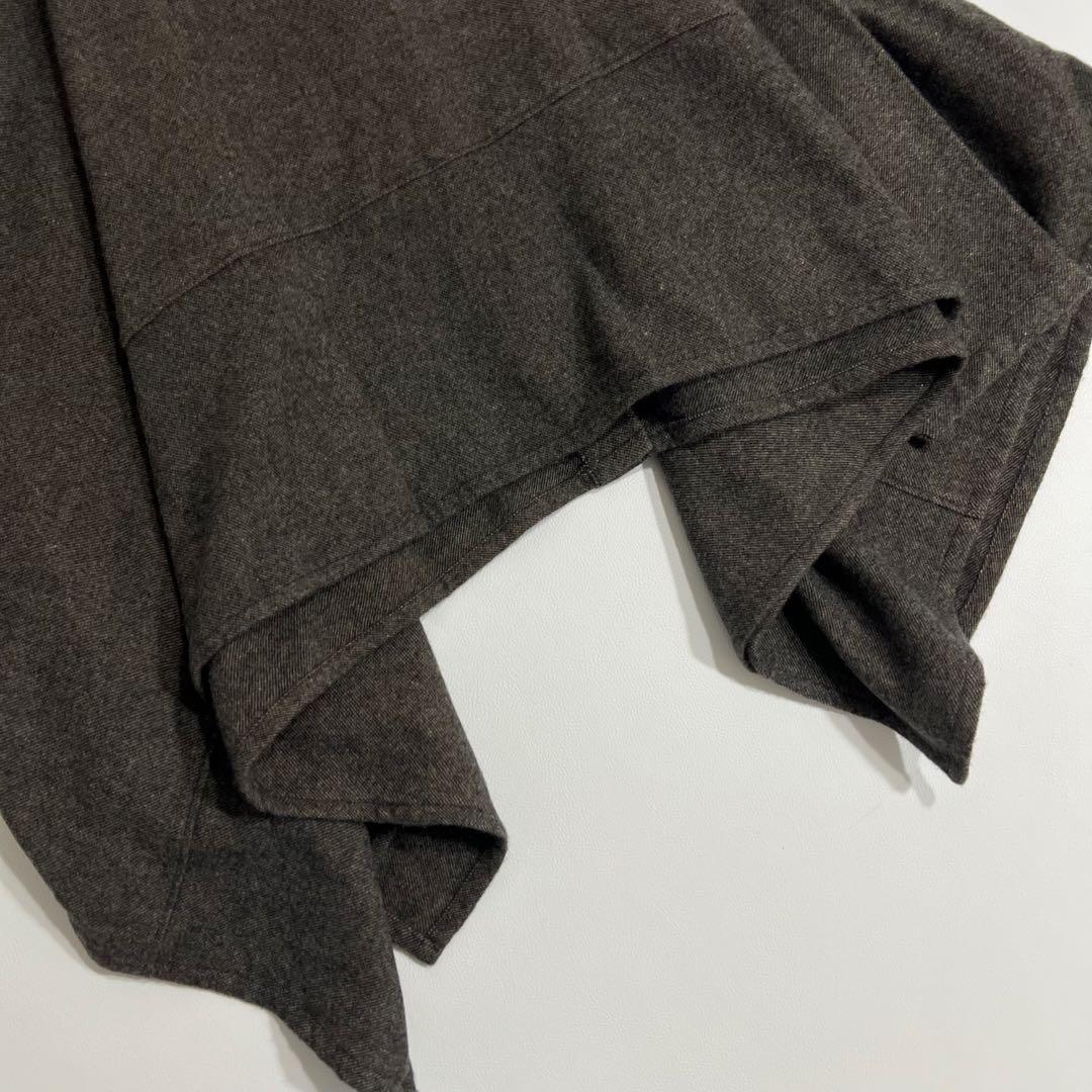 良品　nest Robe ネストローブ　ワイドウールブラウス　ブラウン系　F