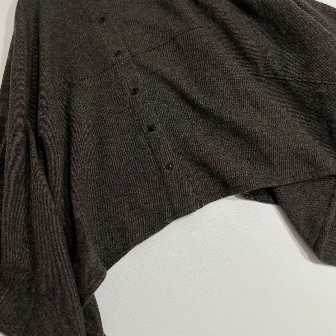 良品　nest Robe ネストローブ　ワイドウールブラウス　ブラウン系　F