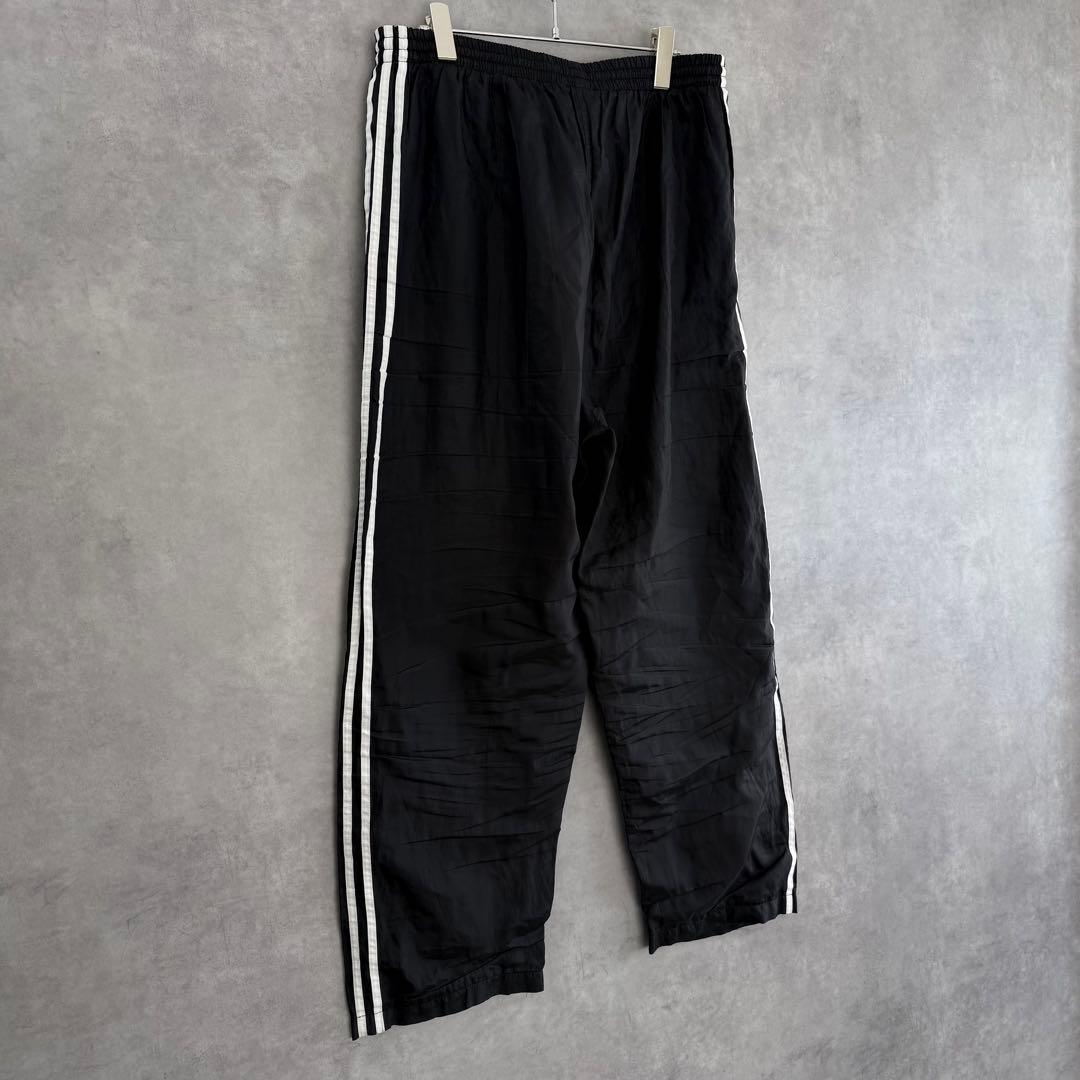 80sヴィンテージ old adidasアディダス トラックパンツ ブラック L