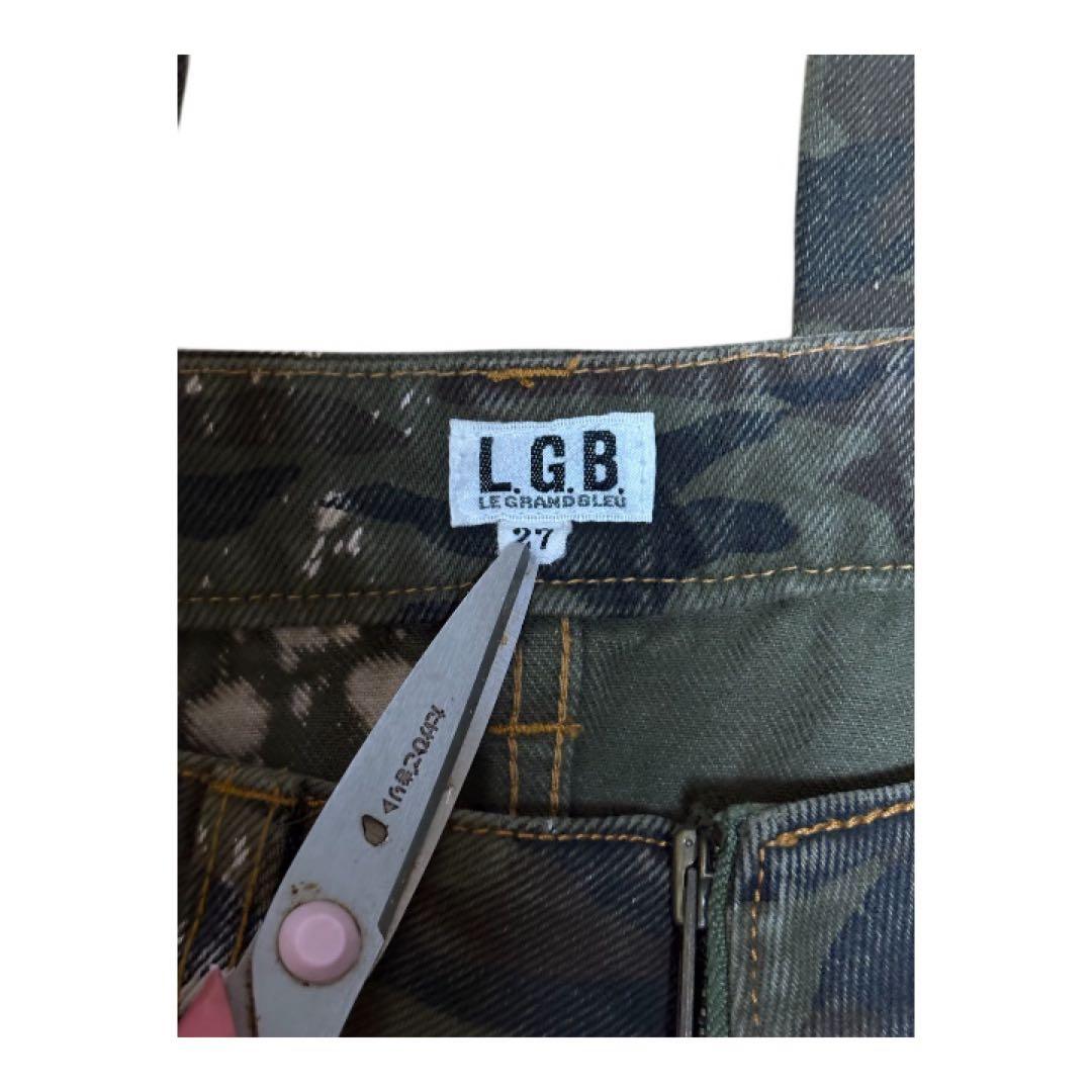 激レア LGB 00s y2k 初期 カモフラフレアカーゴデニムパンツ