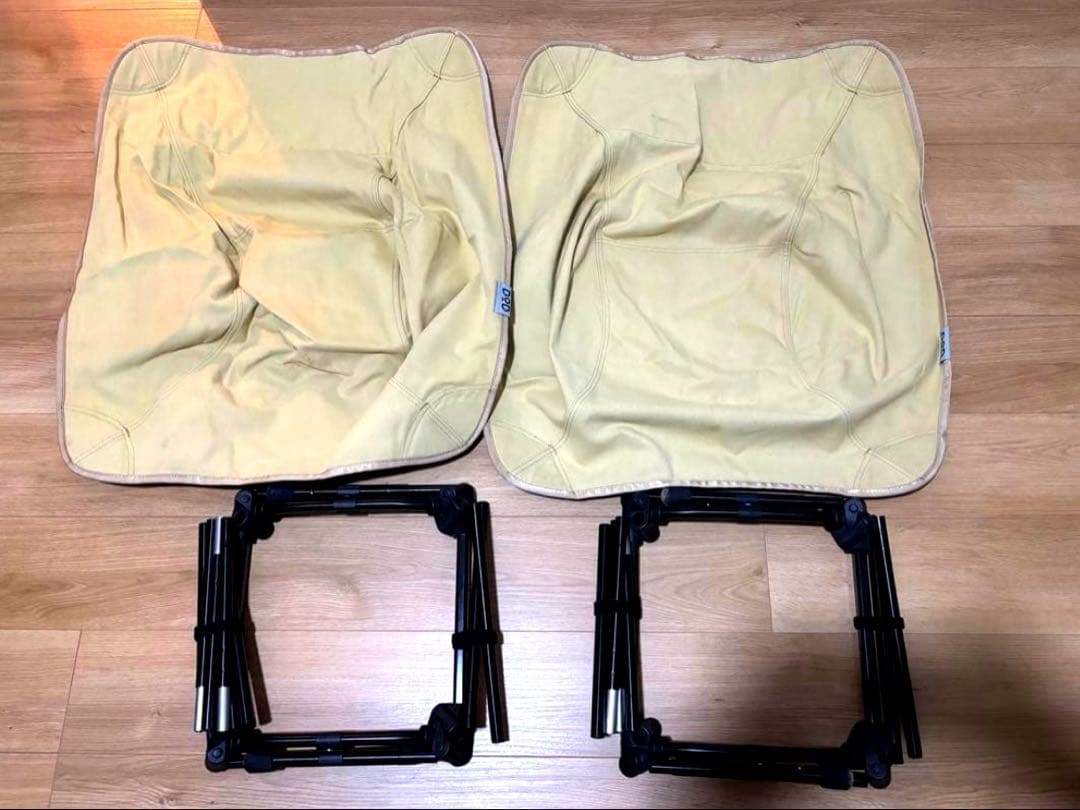 16日まで限定値下げ中【2脚セット】DOD スゴイッス アウトドアチェア（タン）