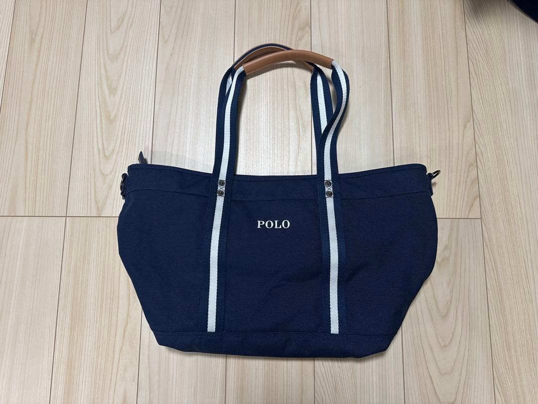 ポロベア トートバッグ POLO LAUREN ネイビー ポロゴルフ
