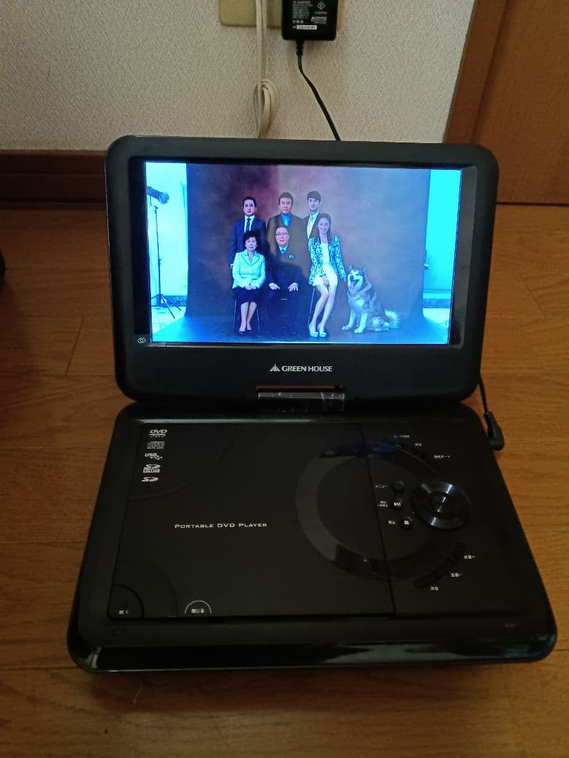 GREENHOUSEポータブルDVDプレイヤー