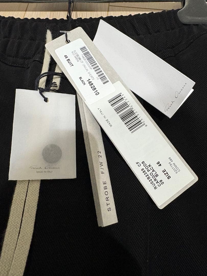 パンツ RICK OWENS CARGO PODS CF BLACK 46 22FW