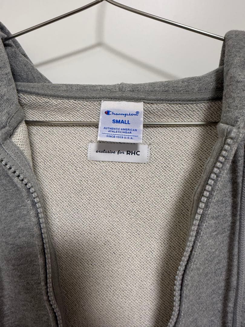 Champion RHCコラボ フルジップフーディ グレー