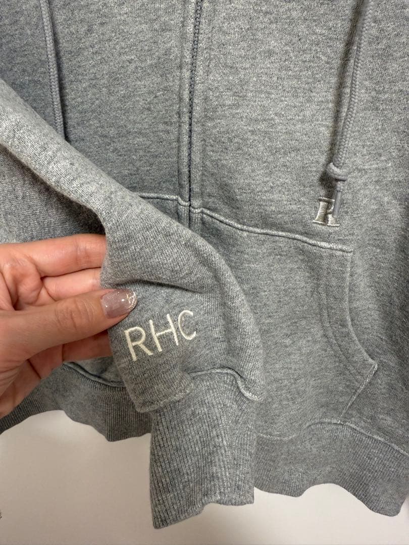 Champion RHCコラボ フルジップフーディ グレー