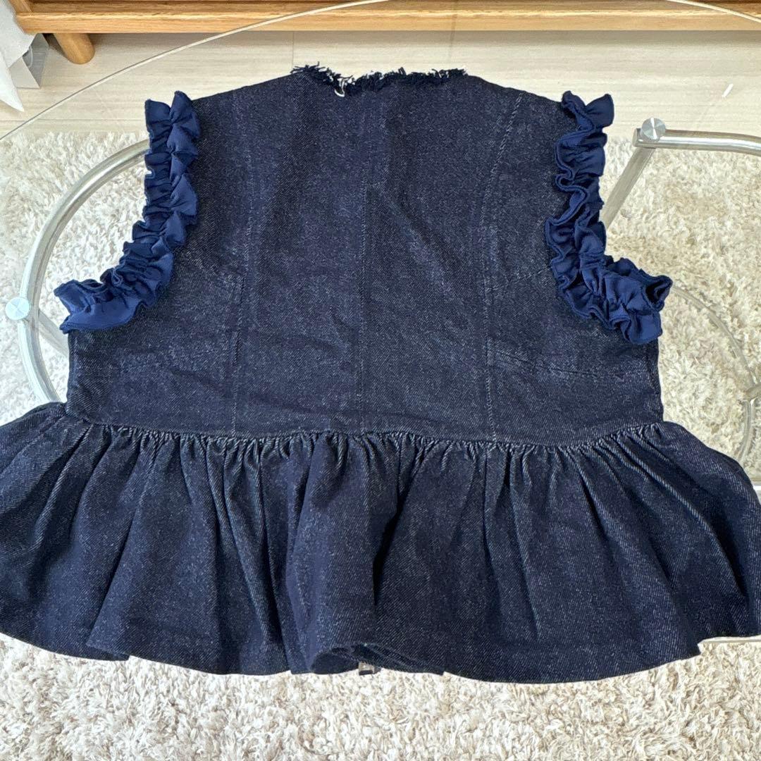 トップス Bibiy MATHILDA PEPURAMU DENIM VEST
