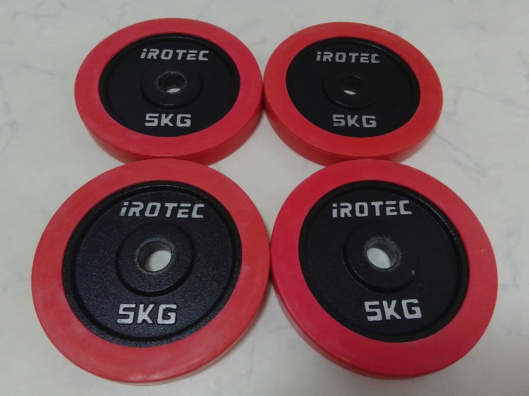 アイロテック iROTEC ラバー ダンベル 5kg×4 20kg 28mm ②