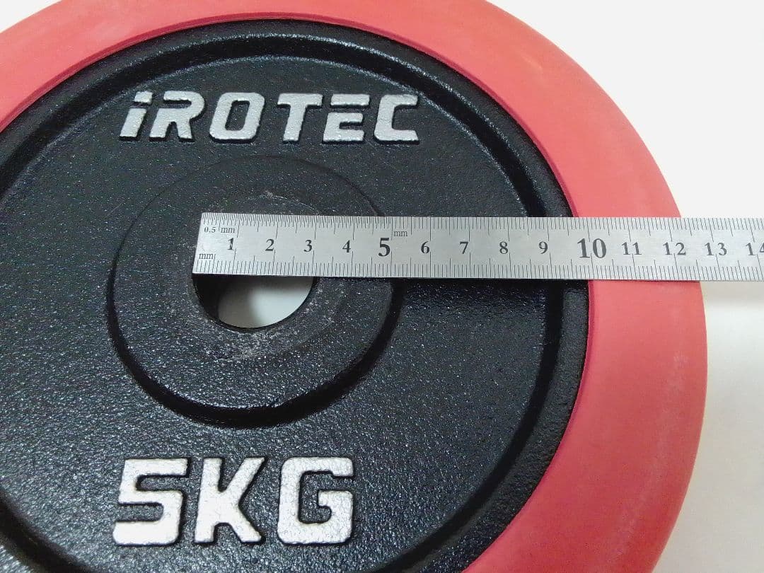 アイロテック iROTEC ラバー ダンベル 5kg×4 20kg 28mm ②