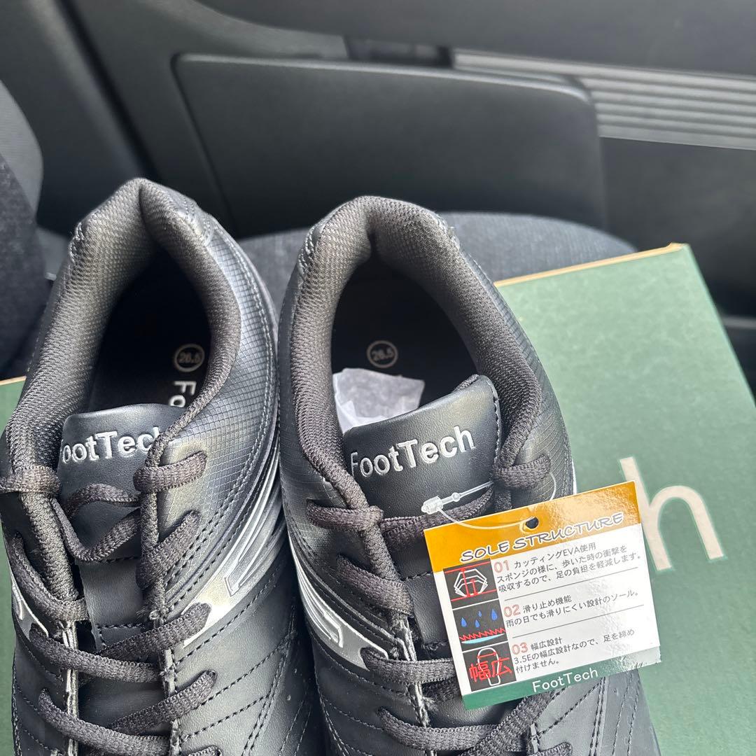 FootTech ブラック ゴルフシューズ