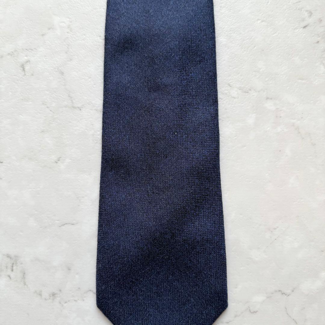 Loro Piana ロロピアーナ カシミヤ 100% ネクタイ ネイビー