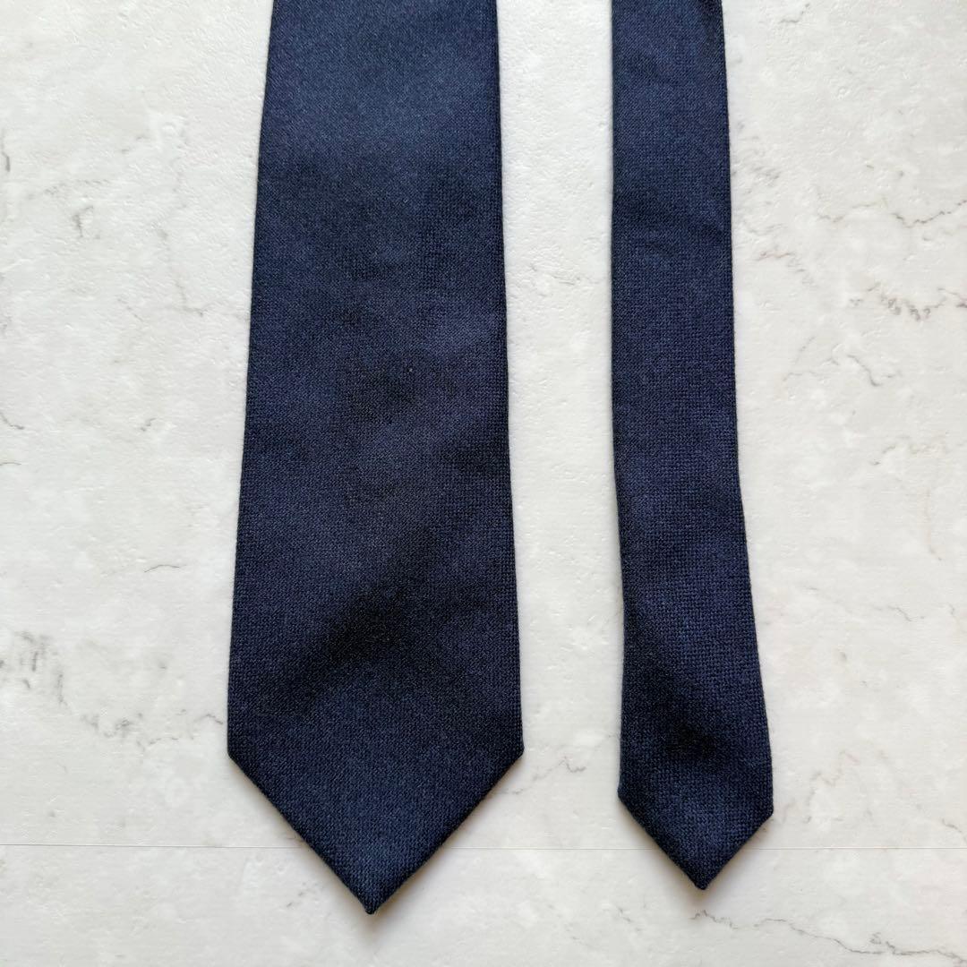 Loro Piana ロロピアーナ カシミヤ 100% ネクタイ ネイビー