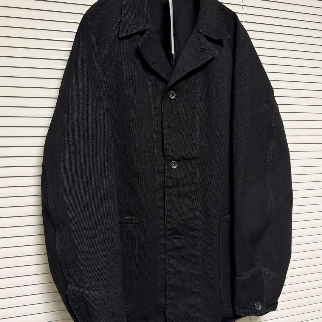 comoli コモリ 26SS ブラックデニムワークジャケット サイズ1