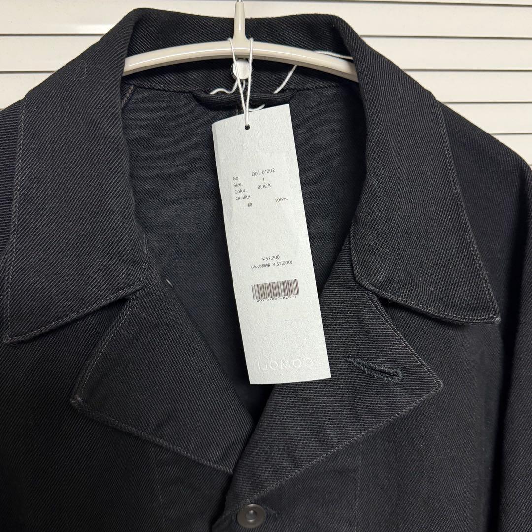 comoli コモリ 26SS ブラックデニムワークジャケット サイズ1
