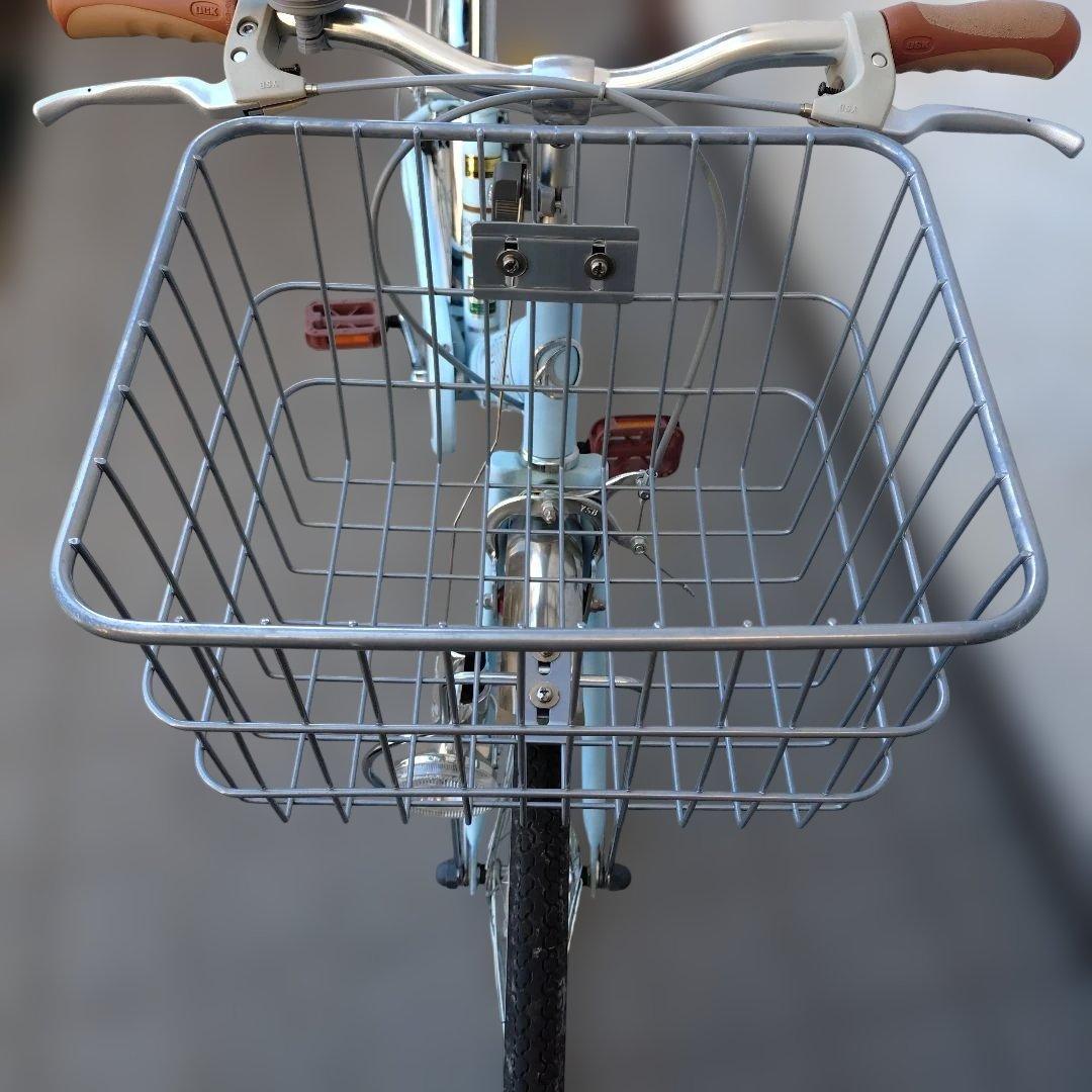 esse 子供用自転車 マカロンブルー 前カゴ付き　22インチ　BAA