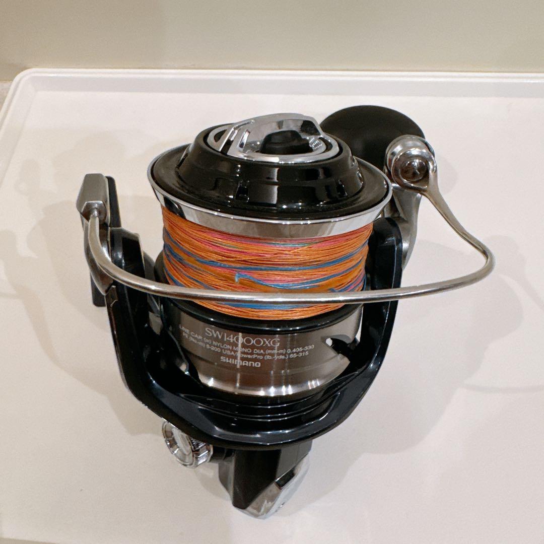 シマノ 21 ツインパワー SW 14000XG スピニングリール+ 5号ライン